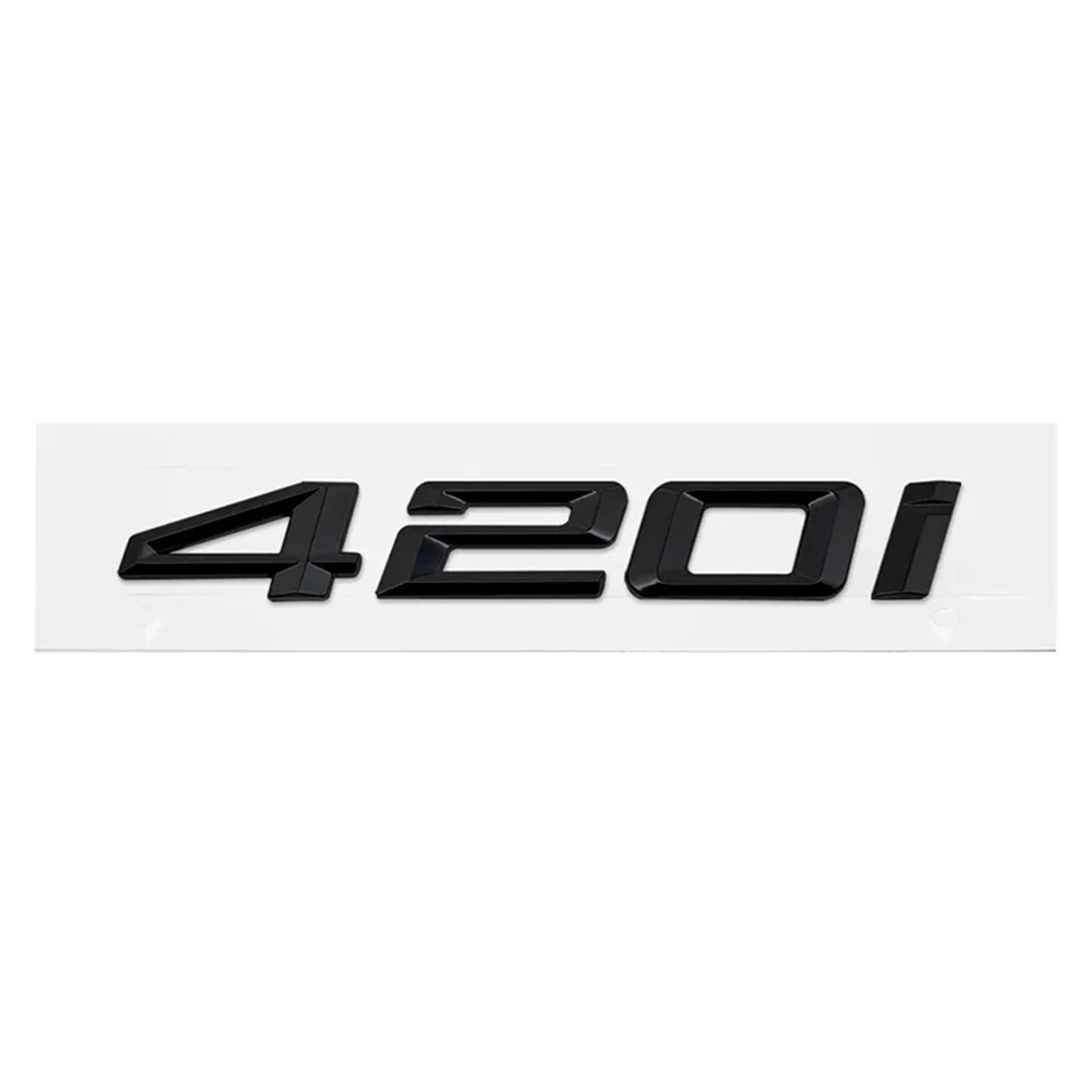 ABS Auto-Emblem-Aufkleber für den Kofferraum der 4er-Serie 420i 425i 428i 430i 435i 440i 450i F30 F32 F33 (glänzend schwarz 420i) von EmbemsCar