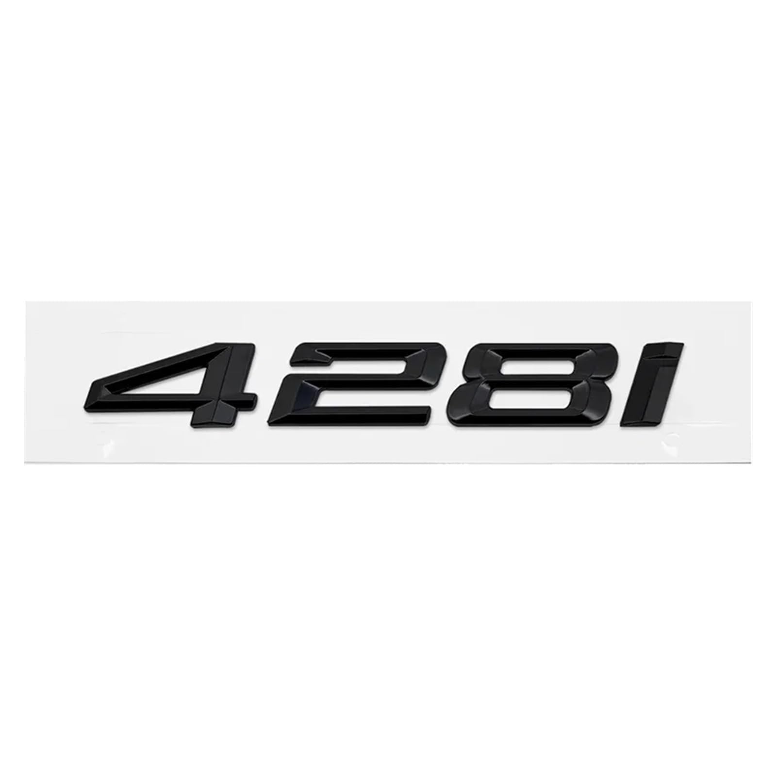 ABS Auto-Emblem-Aufkleber für den Kofferraum der 4er-Serie 420i 425i 428i 430i 435i 440i 450i F30 F32 F33 (glänzend schwarz 428i) von EmbemsCar