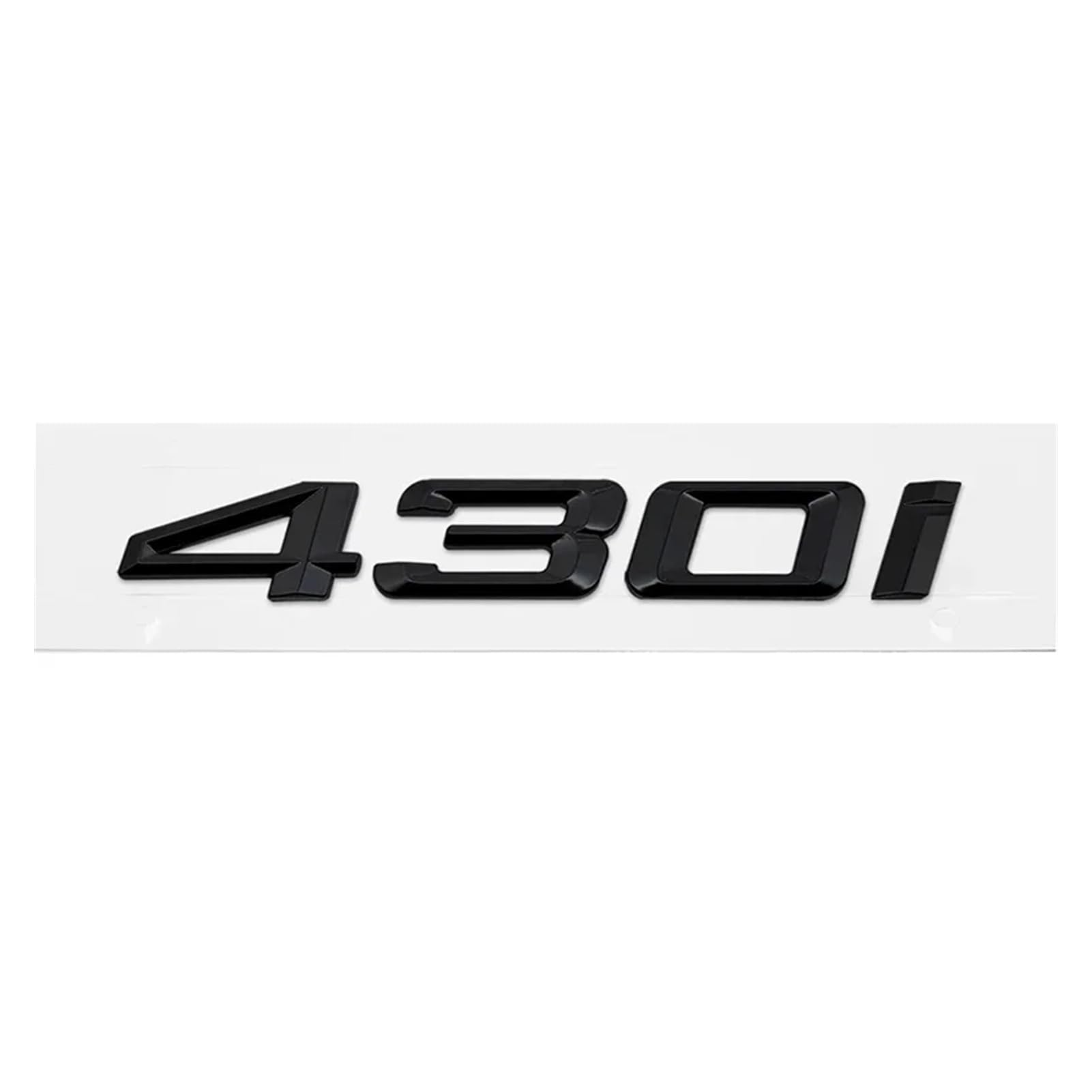 ABS Auto-Emblem-Aufkleber für den Kofferraum der 4er-Serie 420i 425i 428i 430i 435i 440i 450i F30 F32 F33 (glänzend schwarz 430i) von EmbemsCar