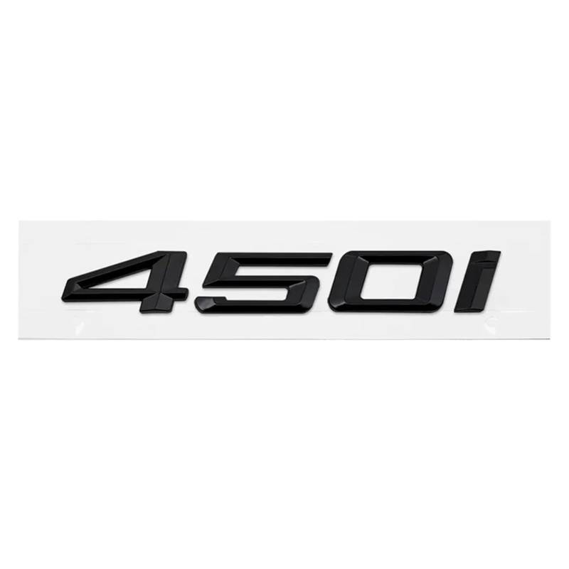 ABS Auto-Emblem-Aufkleber für den Kofferraum der 4er-Serie 420i 425i 428i 430i 435i 440i 450i F30 F32 F33 (glänzend schwarz 450i) von EmbemsCar