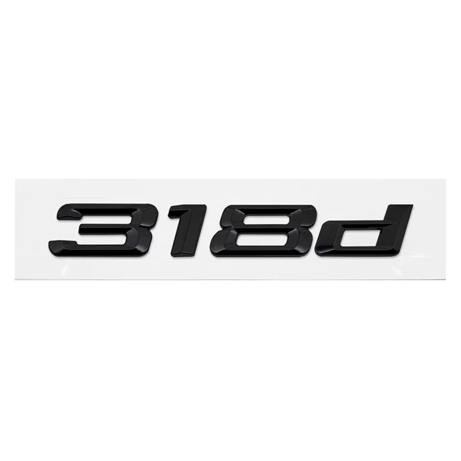 ABS Auto Kofferraum Buchstaben Logo Auto Badge Emblem Aufkleber für 3er Serie 318d 320d 325d 328d 330d 335d E46 E90 E91 F30 F31 F34 G20 (glänzend schwarz 318d) von EmbemsCar