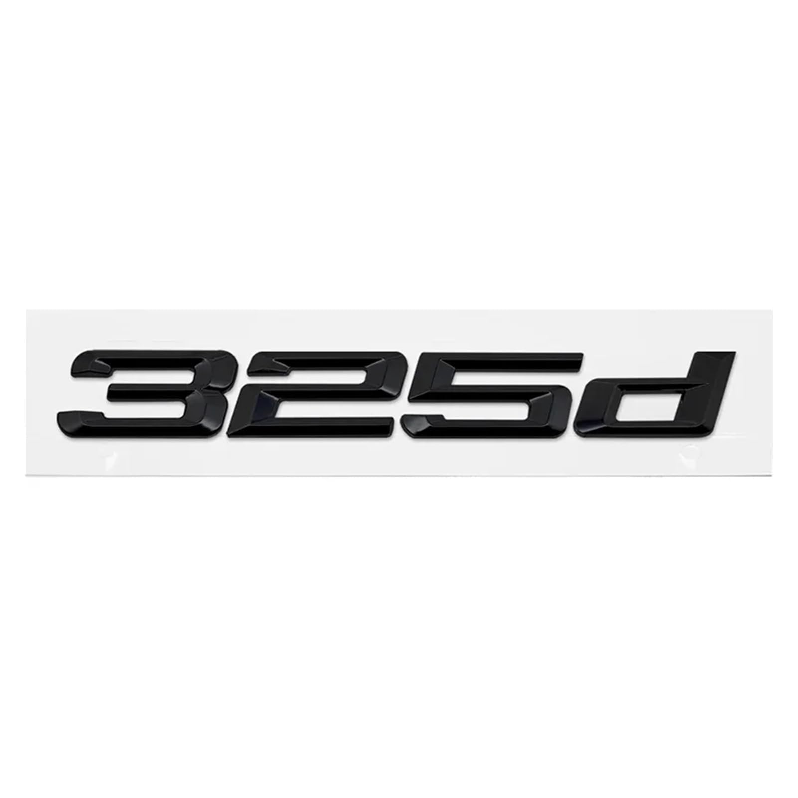 ABS Auto Kofferraum Buchstaben Logo Auto Badge Emblem Aufkleber für 3er Serie 318d 320d 325d 328d 330d 335d E46 E90 E91 F30 F31 F34 G20 (glänzend schwarz 325d) von EmbemsCar