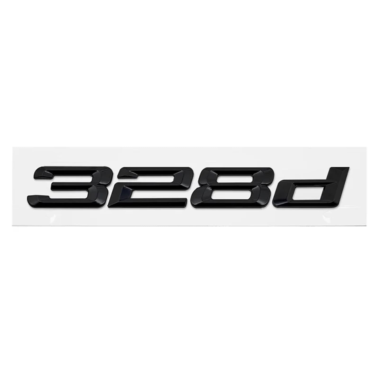 ABS Auto Kofferraum Buchstaben Logo Auto Badge Emblem Aufkleber für 3er Serie 318d 320d 325d 328d 330d 335d E46 E90 E91 F30 F31 F34 G20 (glänzend schwarz 328d) von EmbemsCar
