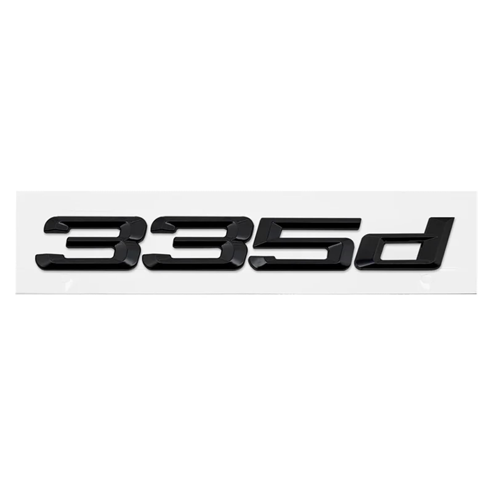 ABS Auto Kofferraum Buchstaben Logo Auto Badge Emblem Aufkleber für 3er Serie 318d 320d 325d 328d 330d 335d E46 E90 E91 F30 F31 F34 G20 (glänzend schwarz 335d) von EmbemsCar