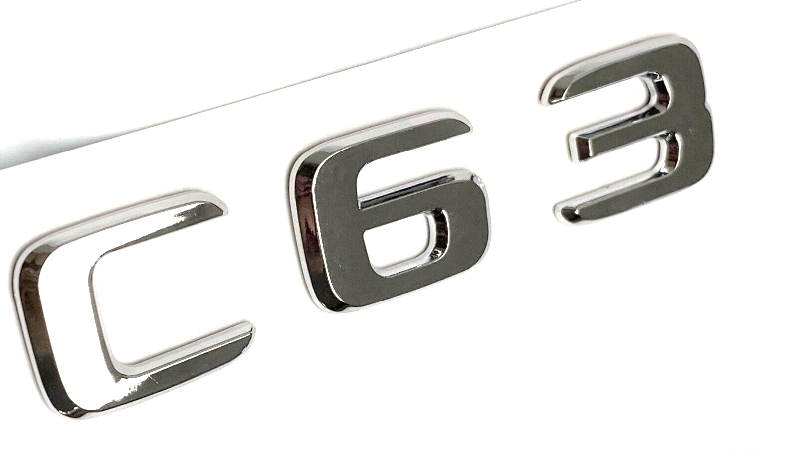 C63 Chrom-Emblem für den Kofferraum, kompatibel mit C63 Namensschild, Buchstaben, Zahlen C63 Chrom-Emblem für den Kofferraum, kompatibel mit C63 Namensschild, Buchstaben, Zahlen von EmbemsCar