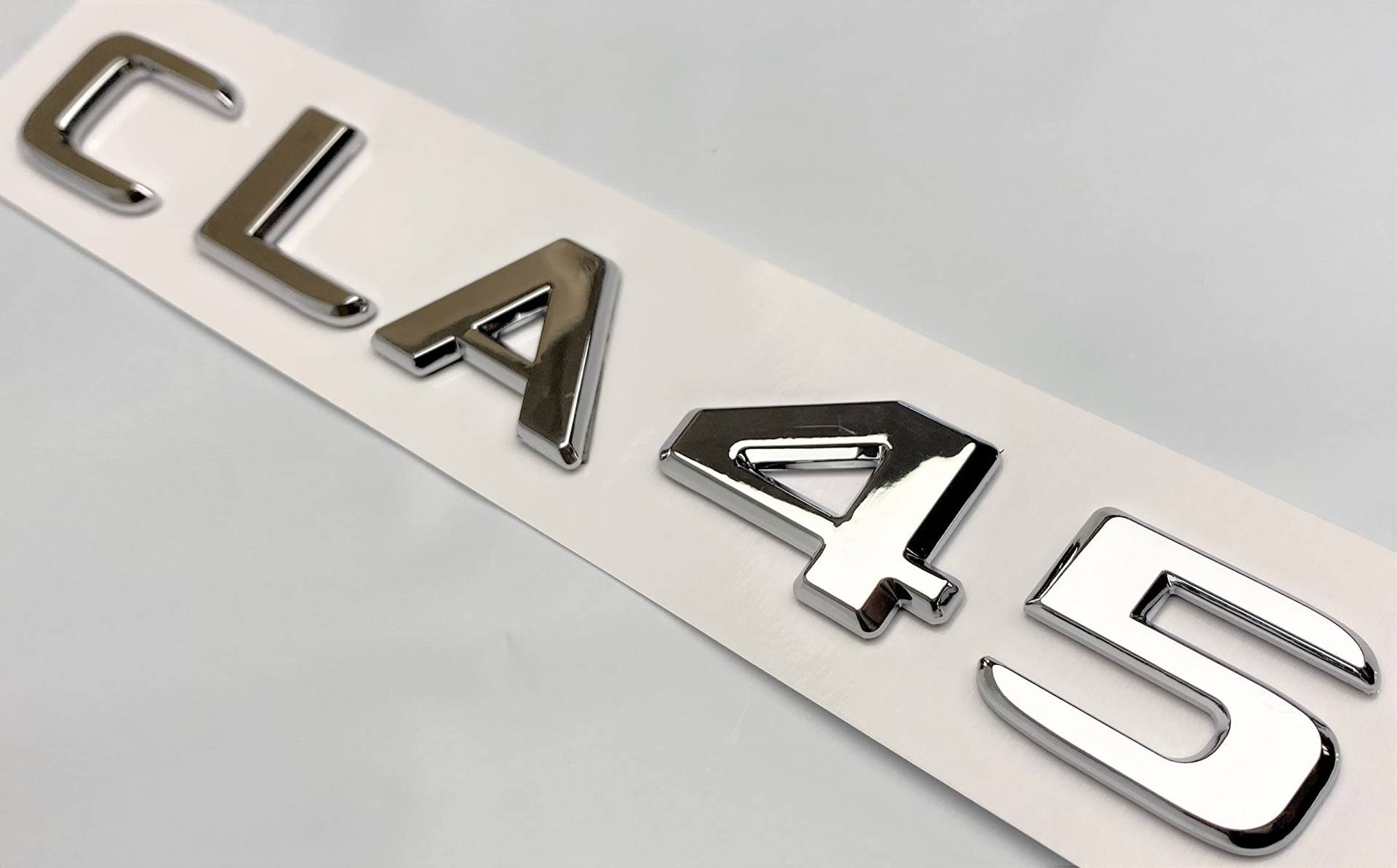 CLA45 Chrom-Emblem für den Kofferraum, kompatibel mit CLA45 Namensschild, Buchstaben, Zahlen CLA45 Chrom-Emblem für den Kofferraum, kompatibel mit CLA45 Namensschild, Buchstaben, Zahlen von EmbemsCar