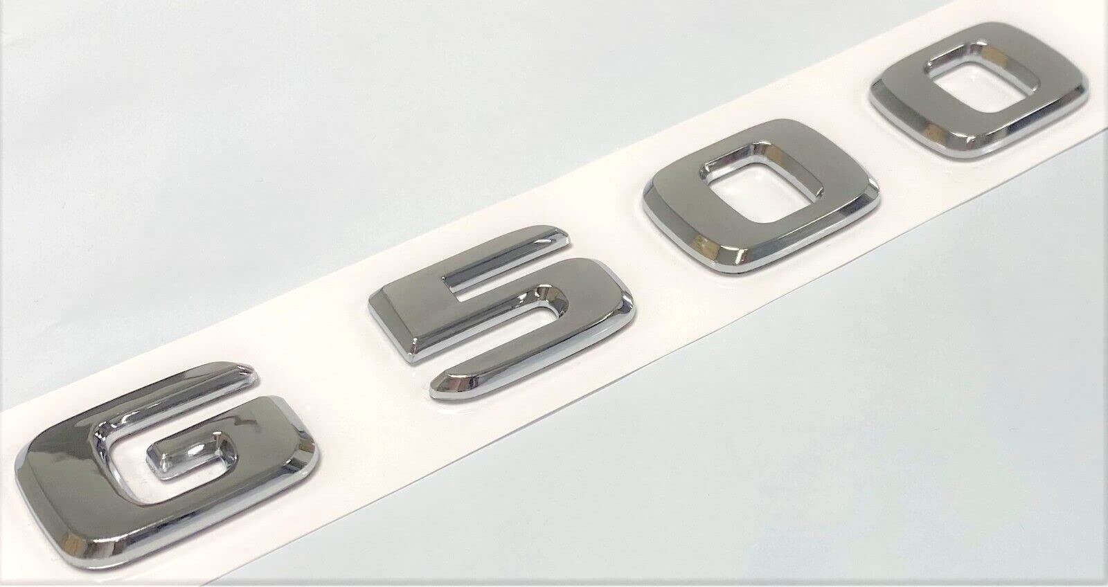 G500 Chrom-Emblem für den Kofferraum, Ersatz für G500 Namensschild, Buchstaben, Zahlen G500 Chrom-Emblem für den Kofferraum, Ersatz für G500 Namensschild, Buchstaben, Zahlen von EmbemsCar