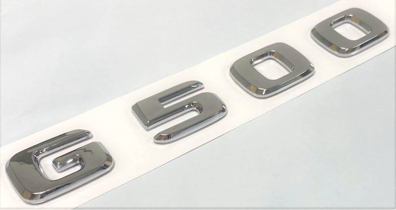 G500 Chrom-Emblem für den Kofferraum, Ersatz für G500 Namensschild, Buchstaben, Zahlen von EmbemsCar