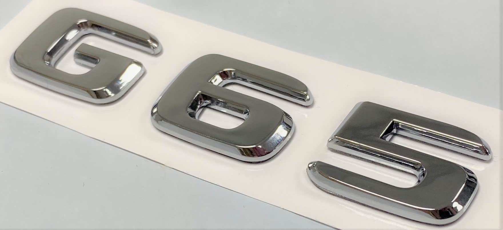 G65 Chrom-Emblem für den Kofferraum, kompatibel mit G65 Namensschild, Buchstaben, Zahlen G65 Chrom-Emblem für den Kofferraum, kompatibel mit G65 Namensschild, Buchstaben, Zahlen von EmbemsCar