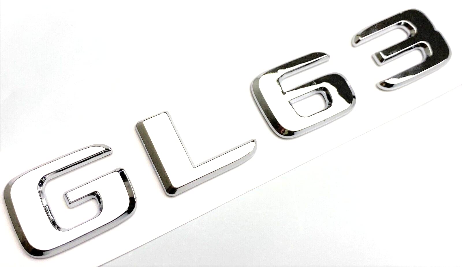 GL63 Chrom-Emblem für den Kofferraum, kompatibel mit GL63 Namensschild, Buchstaben, Zahlen GL63 Chrom-Emblem für den Kofferraum, kompatibel mit GL63 Namensschild, Buchstaben, Zahlen von EmbemsCar