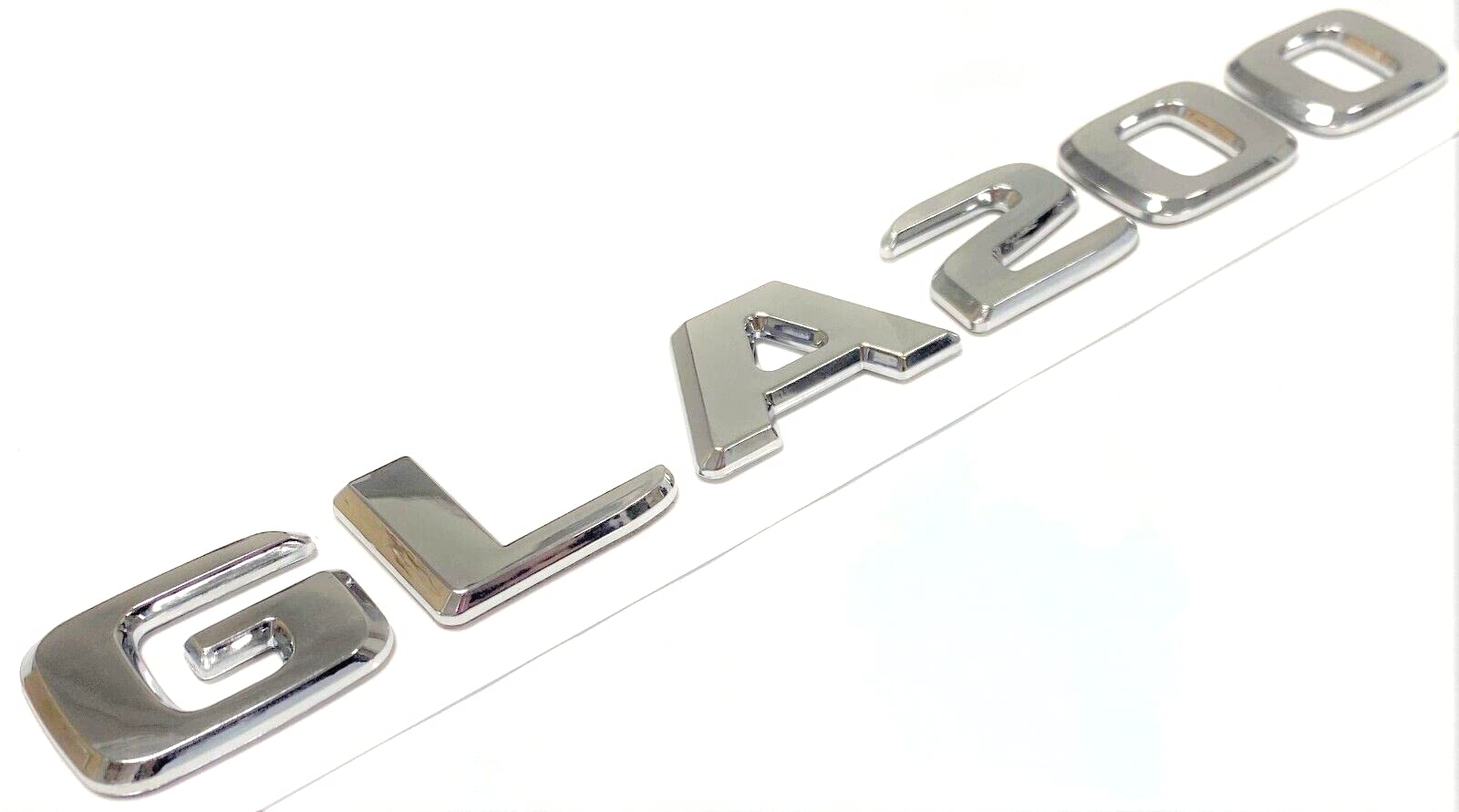 GLA200 Chrom-Emblem für den Kofferraum, kompatibel mit GLA200 Namensschild, Buchstaben, Zahlen GLA200 Chrom-Emblem für den Kofferraum, kompatibel mit GLA200 Namensschild, Buchstaben, Zahlen von EmbemsCar