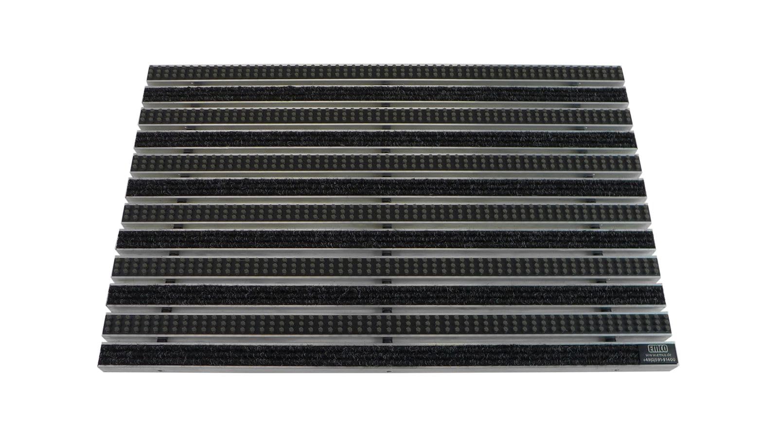 EMCO Eingangsmatte DIPLOMAT Rips anthrazit + Bürsten grau 22mm Fußmatte Schmutzfangmatte Fußabtreter Antirutschmatte, Größe:990 x 490 mm EMCO Eingangsmatte DIPLOMAT Rips anthrazit + Bürsten grau 22mm Fußmatte Schmutzfangmatte Fußabtreter Antirutschmatte, Größe:990 x 490 mm von Emco