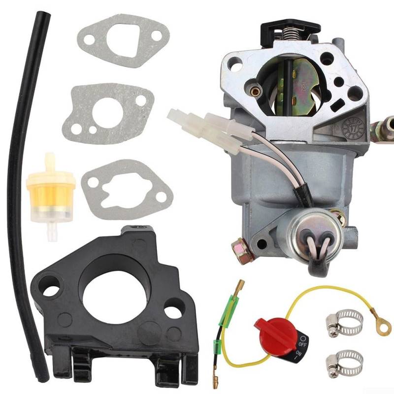 Emiif Vergaser-Set 993-00170A, 993-00170 für HUAYI 4X90 4X90A, für CUB Cadet 4X90HU 4X90HUA 547CC von Emiif