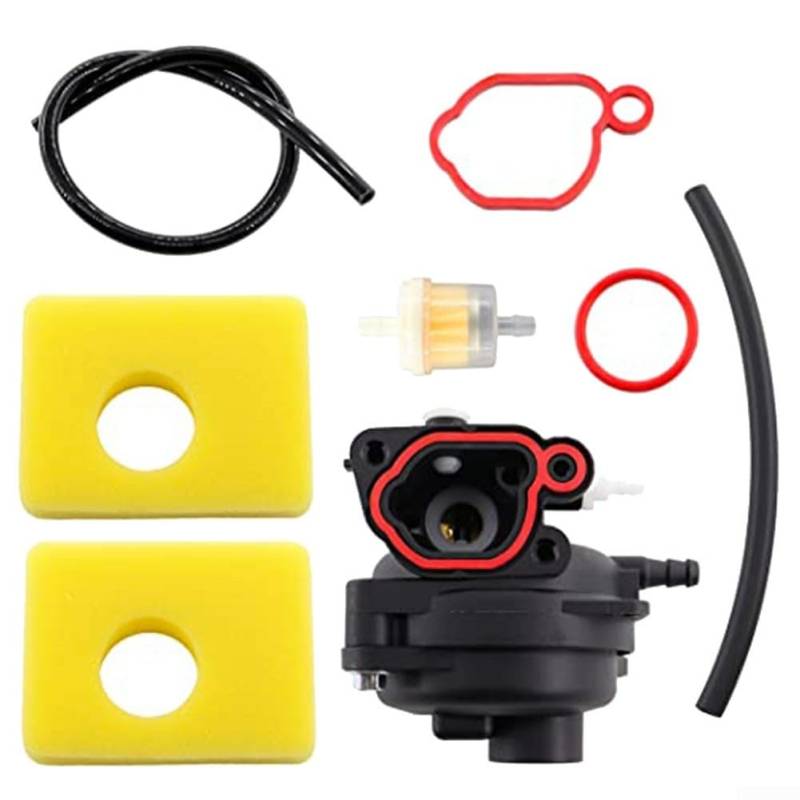 Vergaser-Kit mit Luftfilter für einfache Installation an Rasenmähern wie Modelle für 799583 und andere von Emiif