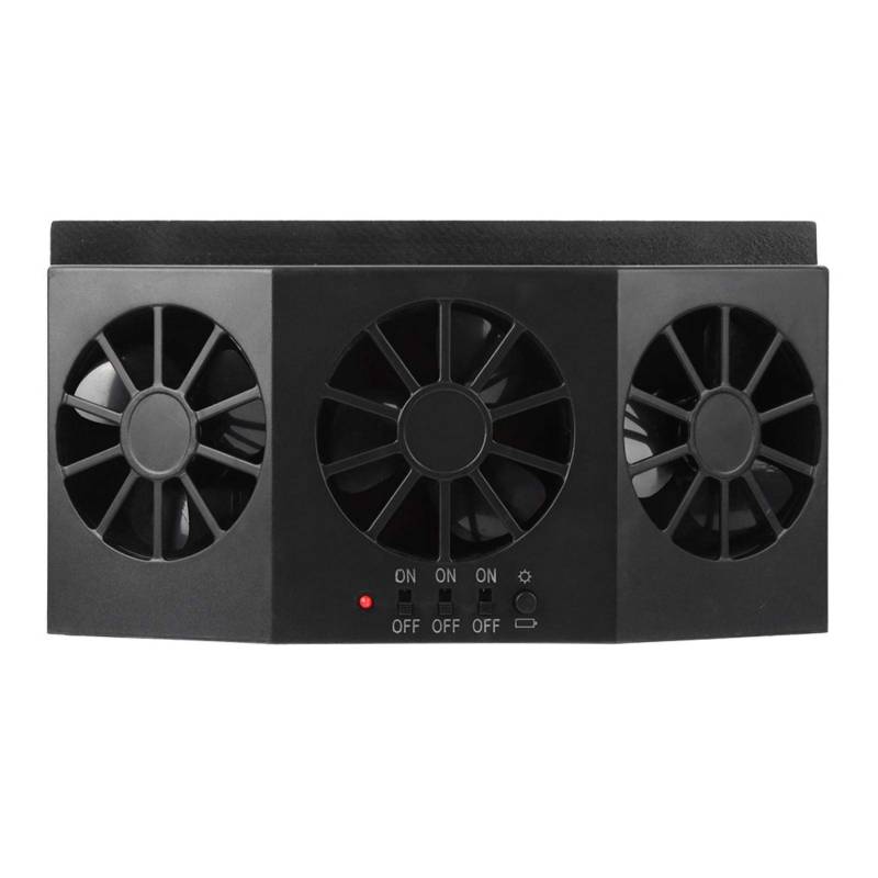 Auto Lüfter , Auto Lüfter Drei Lüfter Geräuscharm Solar Stromversorgung Auto Entlüftungs Ventilator Auto Solar Lüfter Auto Lüfter für SUV RV , Fahrzeuge von Emoshayoga