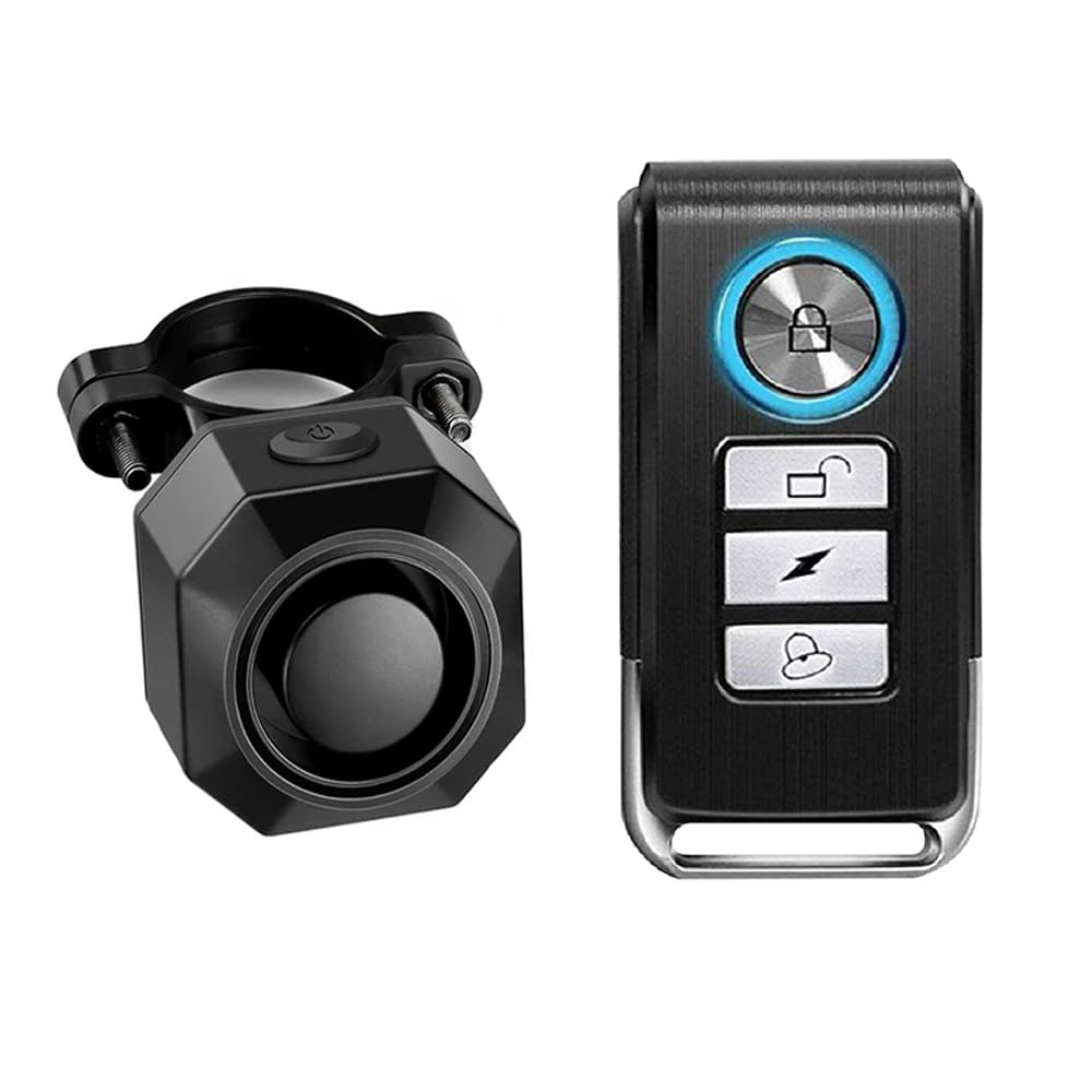Fahrrad-Vibrations-ausgelöster Sensoralarm, USB-Lade-Fernbedienung, Anti-Diebstahl-Einbrecher-Motorrad-Fahrrad-Roller-Sicherheitsdetektorsystem, drahtlose Sirene Fahrrad-Vibrations-ausgelöster Sensoralarm, USB-Lade-Fernbedienung, Anti-Diebstahl-Einbrecher-Motorrad-Fahrrad-Roller-Sicherheitsdetektorsystem, drahtlose Sirene von Enegg