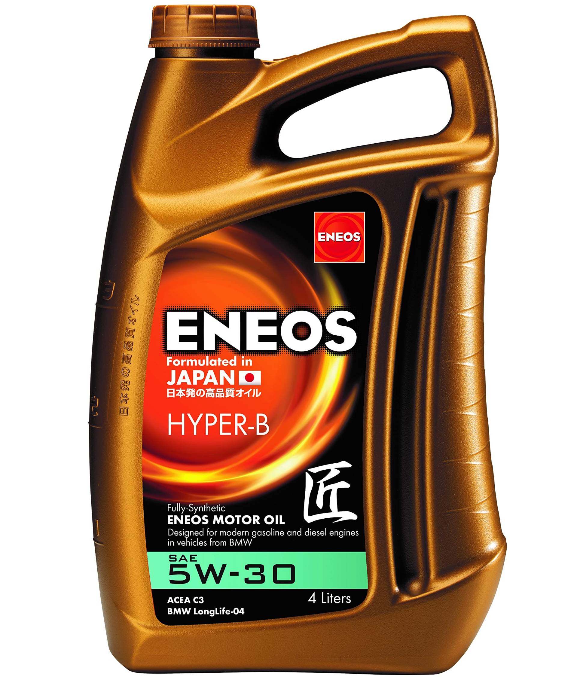 ENEOS Motoröl 5W30 “HYPER B” 4L - Motorenöl für Auto - Vollsynthetisch Motor Öl - Weniger Kraftstoffverbrauch - Motorschutz von Eneos