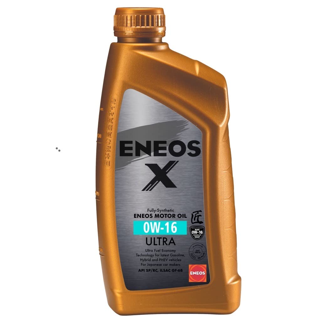 ENEOS Motoröl 0W16 Longlife X ULTRA 0W16 Öl 1L - Vollsynthetisch Motorenöl 0W16, Motor öl Erweiterte Formel Auto 0W-16 Motoröl, Schutz vor LSPI von Eneos