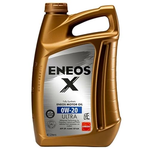 ENEOS Motoröl 0w20 X Ultra 4L - Vollsynthetisch Öl 0w20 - Motor öl 0w20 Ideal für Hybrid und Benzinmotoren von Eneos