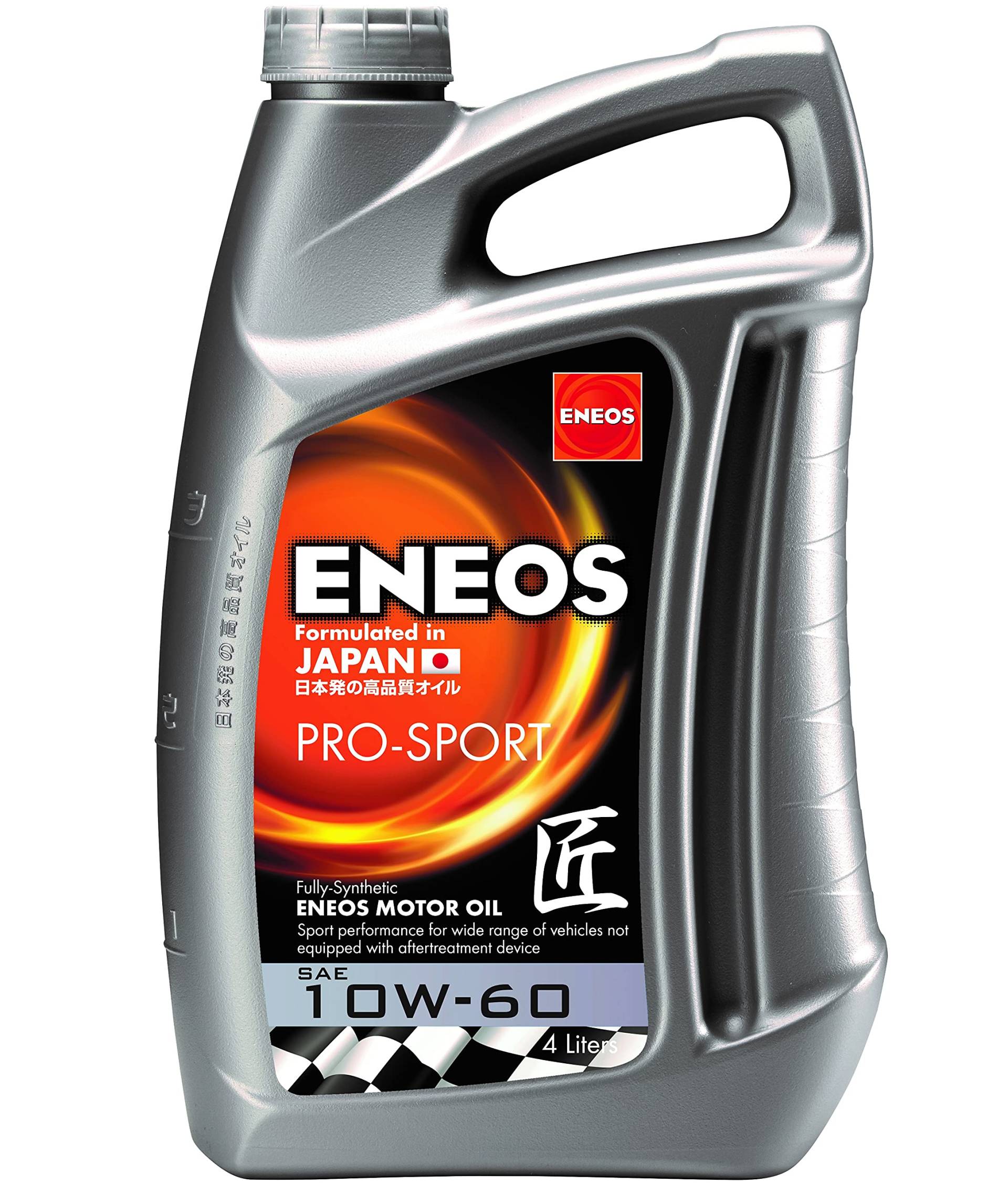 ENEOS Motoröl 10W60 “PRO SPORT” 4L - Motorenöl für Auto - Vollsynthetisch Motor Öl Für Hochleistungsmotoren in Sportwagen - Weniger Kraftstoffverbrauch von Eneos