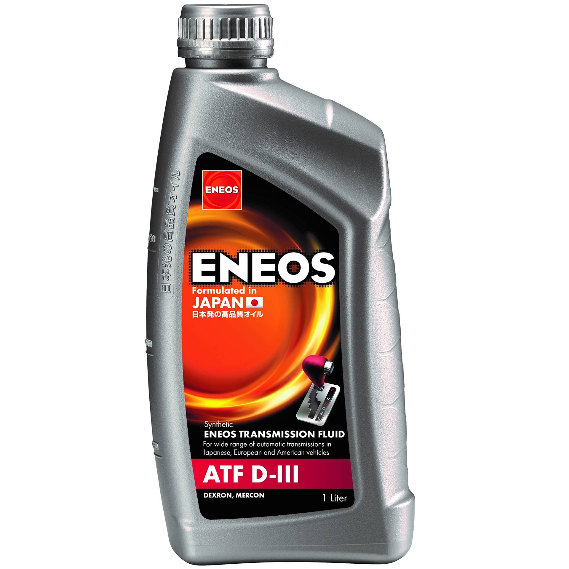Eneos ATF D-III Automatikgetriebeflüssigkeit, 1 Liter, synthetisches Getriebeöl, geeignet für Servolenkungssysteme und einige Hydrauliksysteme von Eneos