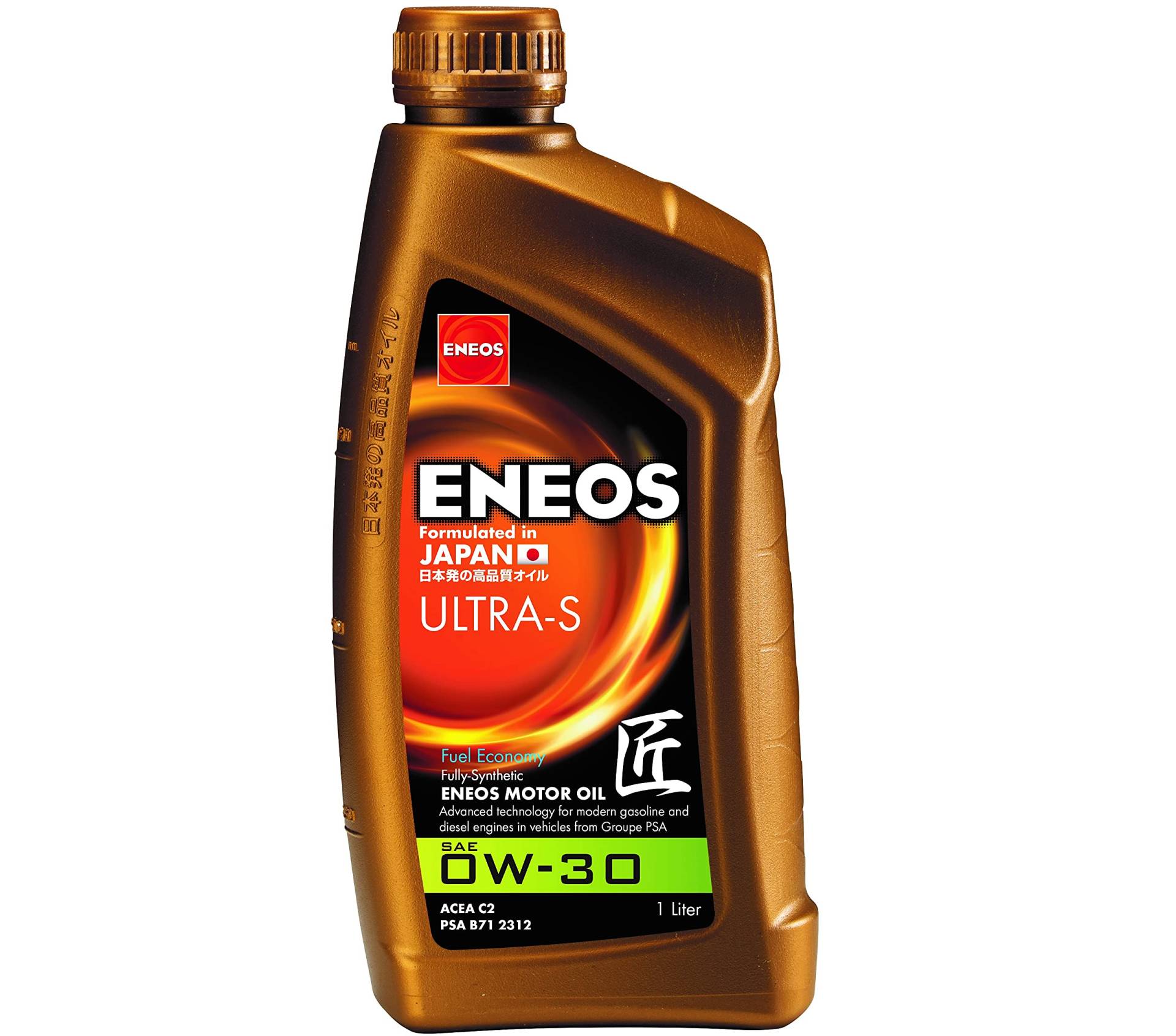 ENEOS Motoröl 0W30 “ULTRA S” 1L - Motorenöl für Auto - Vollsynthetisch Motor Öl - Weniger Kraftstoffverbrauch - Motorschutz von Eneos