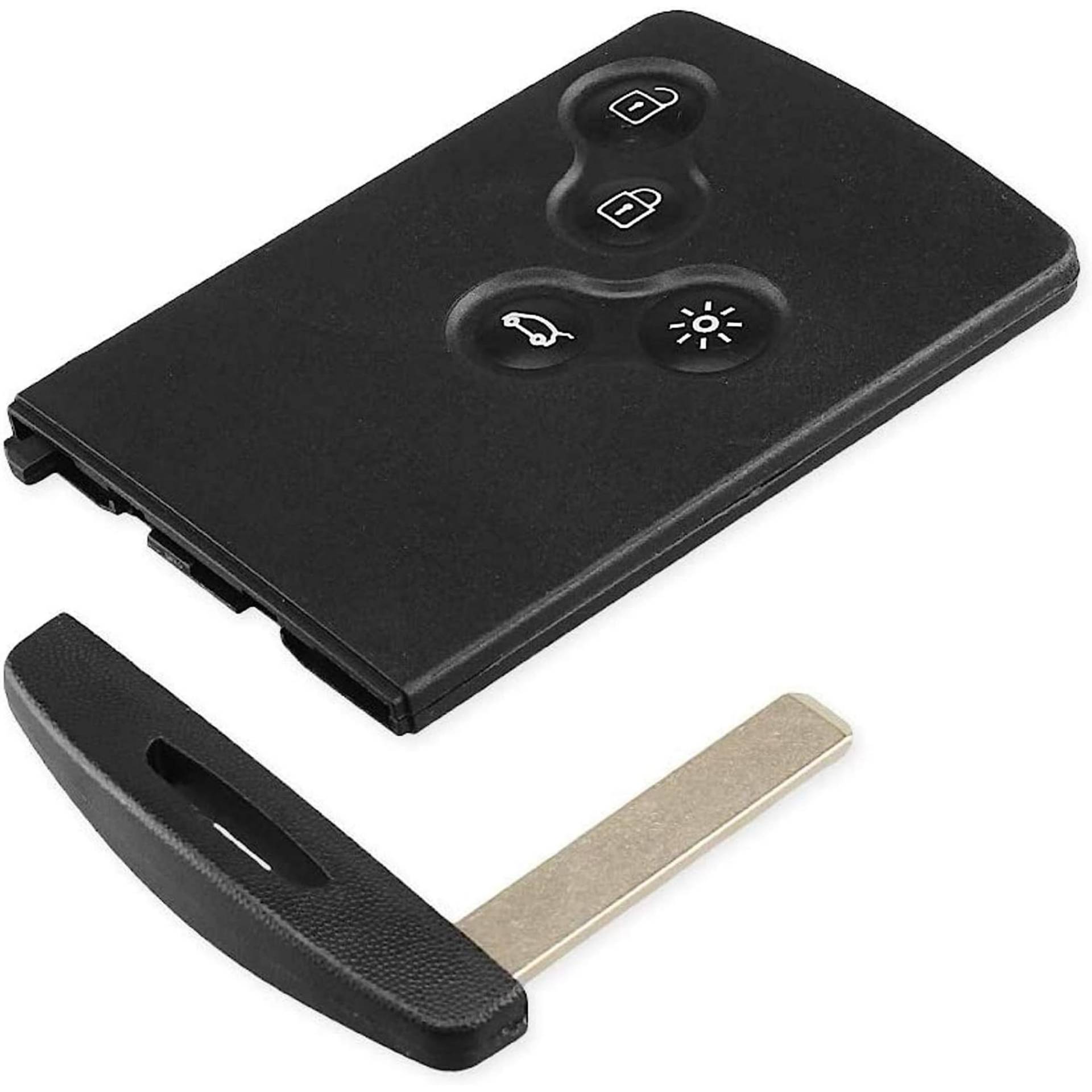 ENERGY01 4-Tasten-Schutzhülle für Chipkarte, kompatibel mit Renault Captur – Clio 4 – Koleos – Laguna 3 – Megane 3 – Scenic 3 – Ersatzschutz für Fernbedienung (Schlüssel) – Schlüssel zum Gravieren von Energy 01