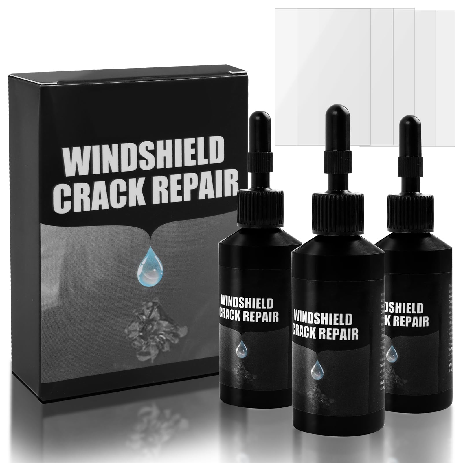Enigmapn 3-Teiliges Sets Car Windshield Crack Repair, Windschutzscheibe Reparaturset, Steinschlag Reparaturset Windschutzscheibe Enigmapn 3-Teiliges Sets Car Windshield Crack Repair, Windschutzscheibe Reparaturset, Steinschlag Reparaturset Windschutzscheibe von Enigmapn