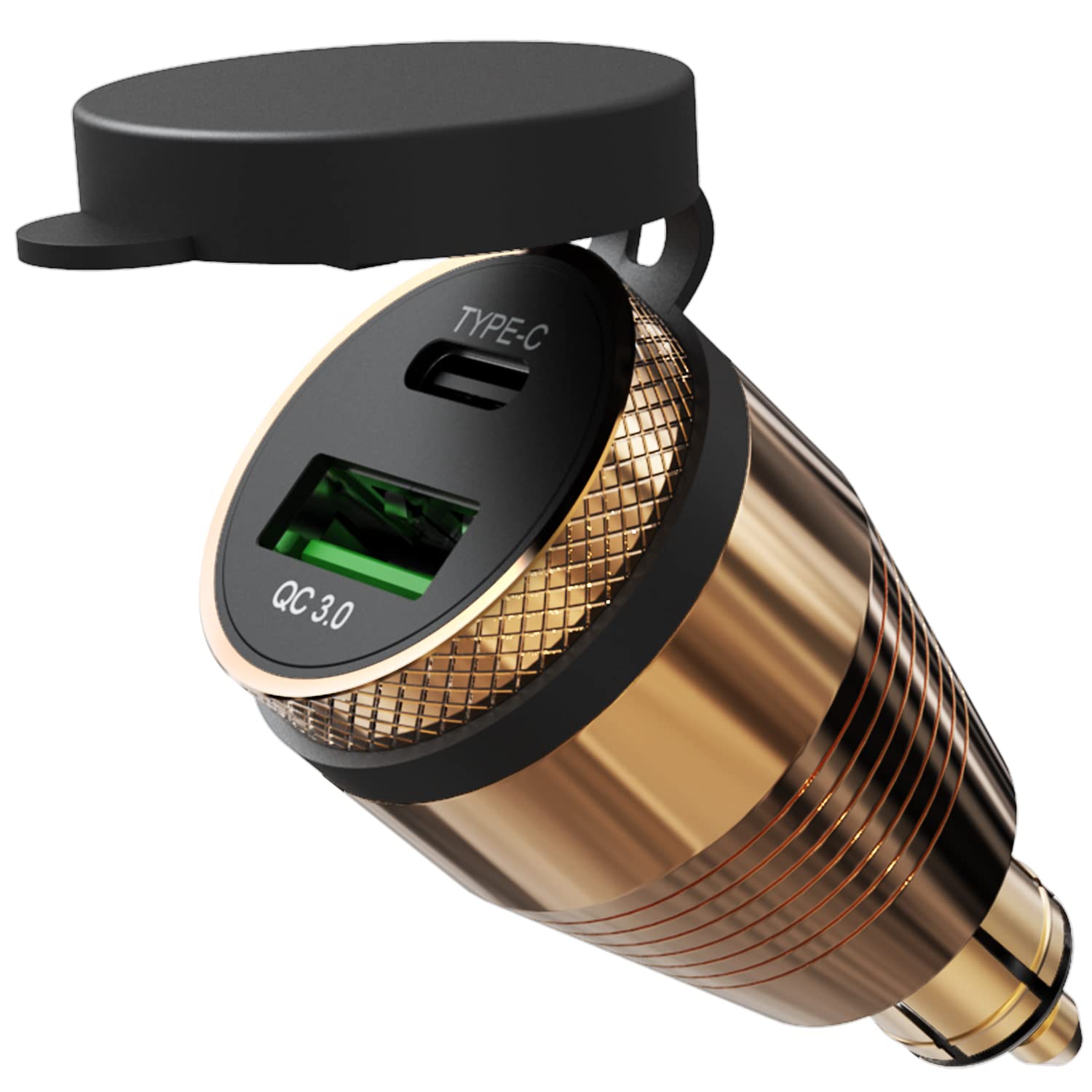 USB DIN Hella Steckdose Adapter Motorrad Zigarettenanzünder, USB Ladegerät für Motorrad, Auto, LKW, Boot USB DIN Hella Steckdose Adapter Motorrad Zigarettenanzünder, USB Ladegerät für Motorrad, Auto, LKW, Boot von Enisina
