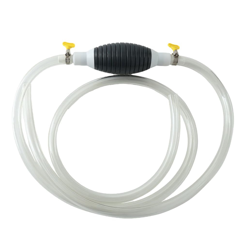 Manuelle Siphonpumpe, Benzinpumpe Handpumpe, Flüssigkeitssauger, Handpumpe Umfüllpumpe Benzinpumpe mit PVC Schlauch und Für Benzin, Diesel, Öl, Wasser, Aquarium (1.5M) von Enitmor