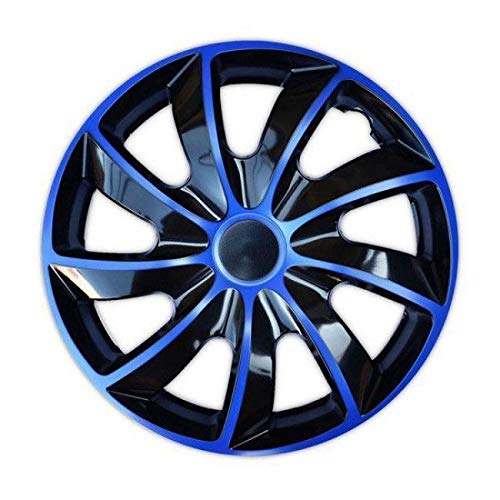 Radkappen / 4 x Universal Radzierblenden - QUAD blau (15") von Tapacubos