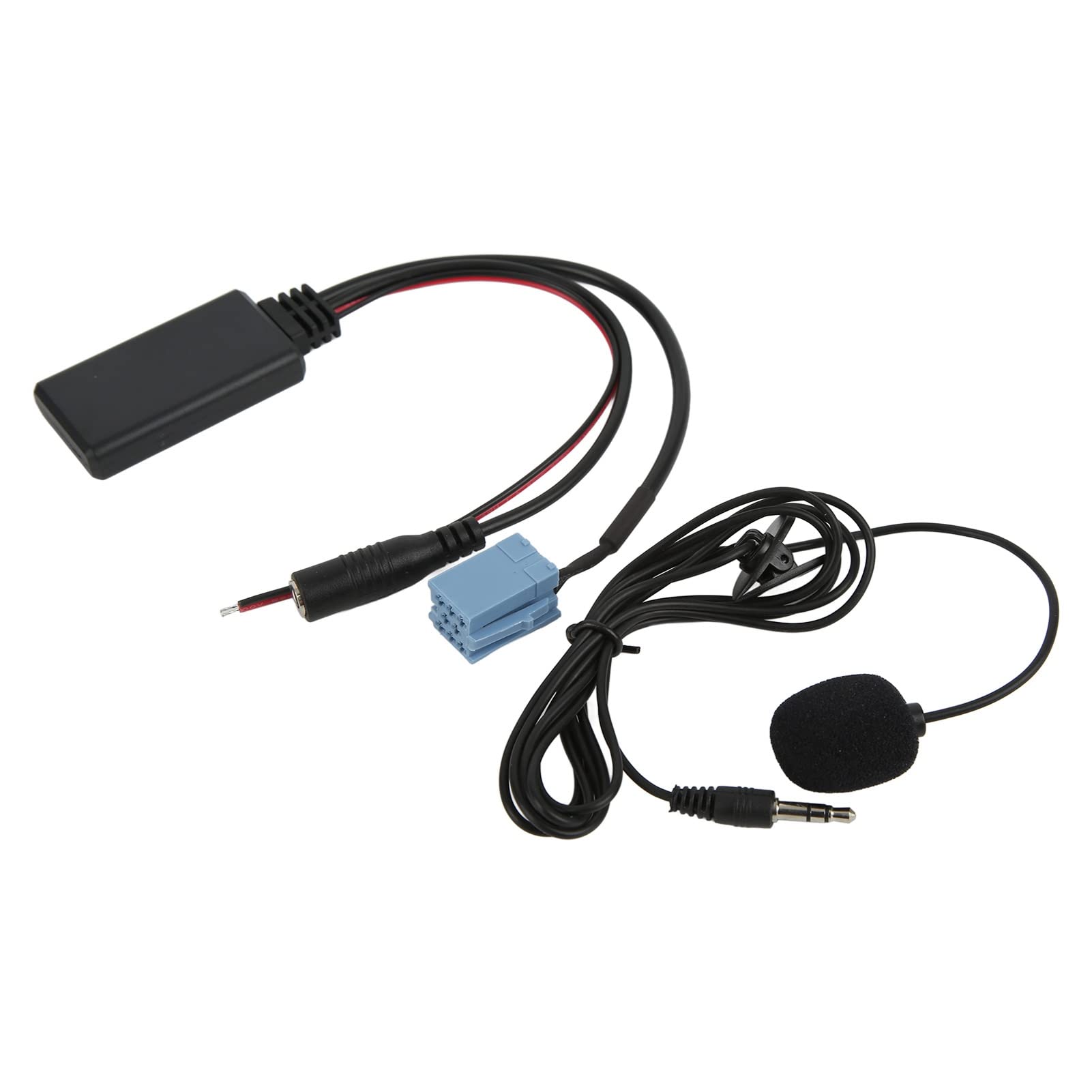 7 607 897 093, ABS 8Pin 3,5mm Klinke Schwarz Freisprechmikrofon Gute Klangqualität Bluetooth5.0 AUX IN Kabel Mini ISO für Blaupunkt von Entatial