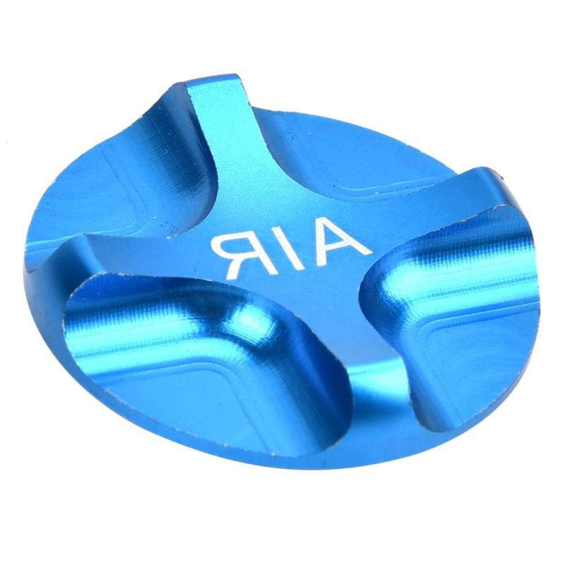 Federgabel Ventildeckel, 2,5cm Aluminiumlegierung Ventildeckel, Federgabel Langlebig für Fahrrad Outdoor(Blau) von Entatial