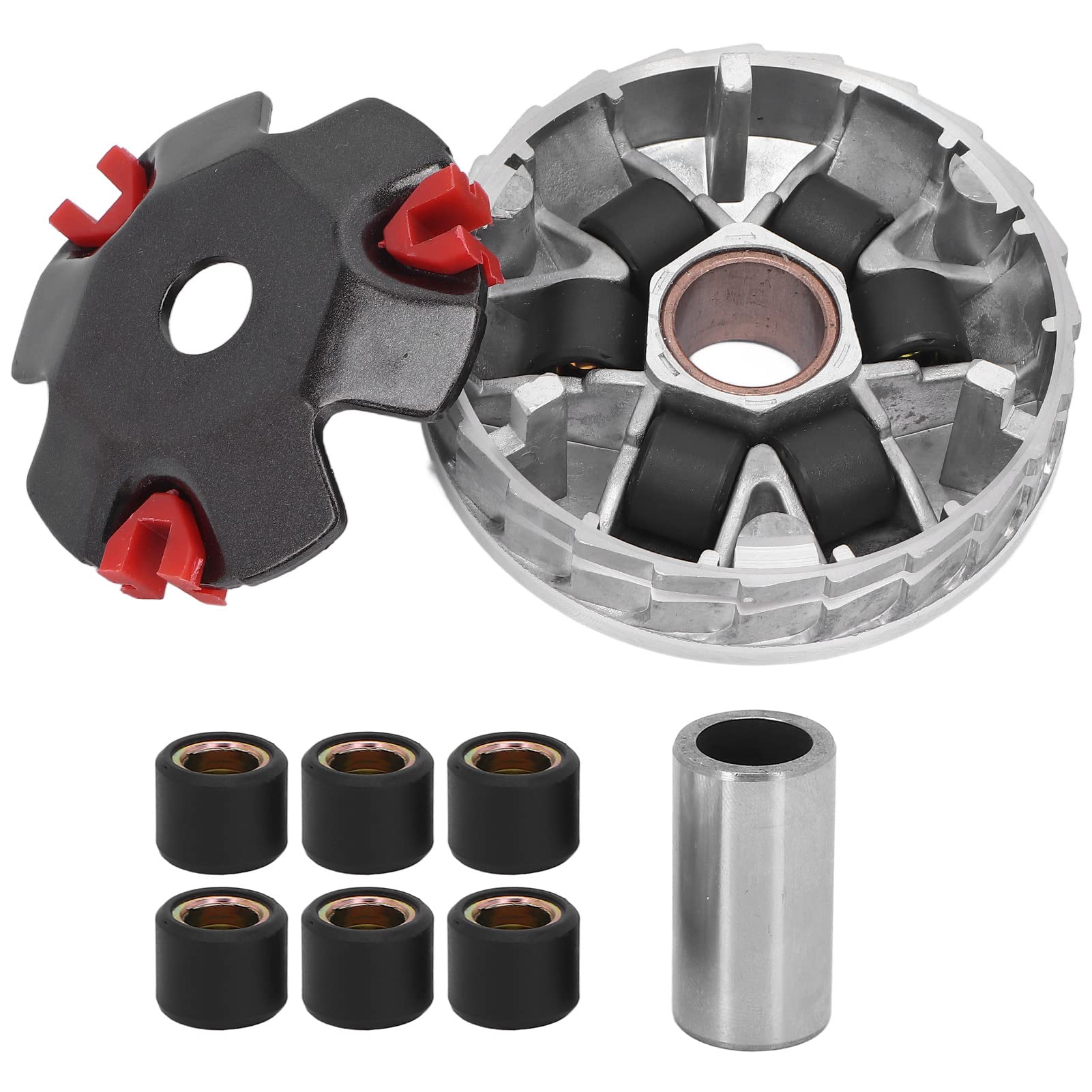 High Performance Racing Variator Kit, Kupferkern Roller Motor Variator Set Kompletter Ersatz für GY6 50cc 139QMB zur Wartung High Performance Racing Variator Kit, Kupferkern Roller Motor Variator Set Kompletter Ersatz für GY6 50cc 139QMB zur Wartung von Entatial