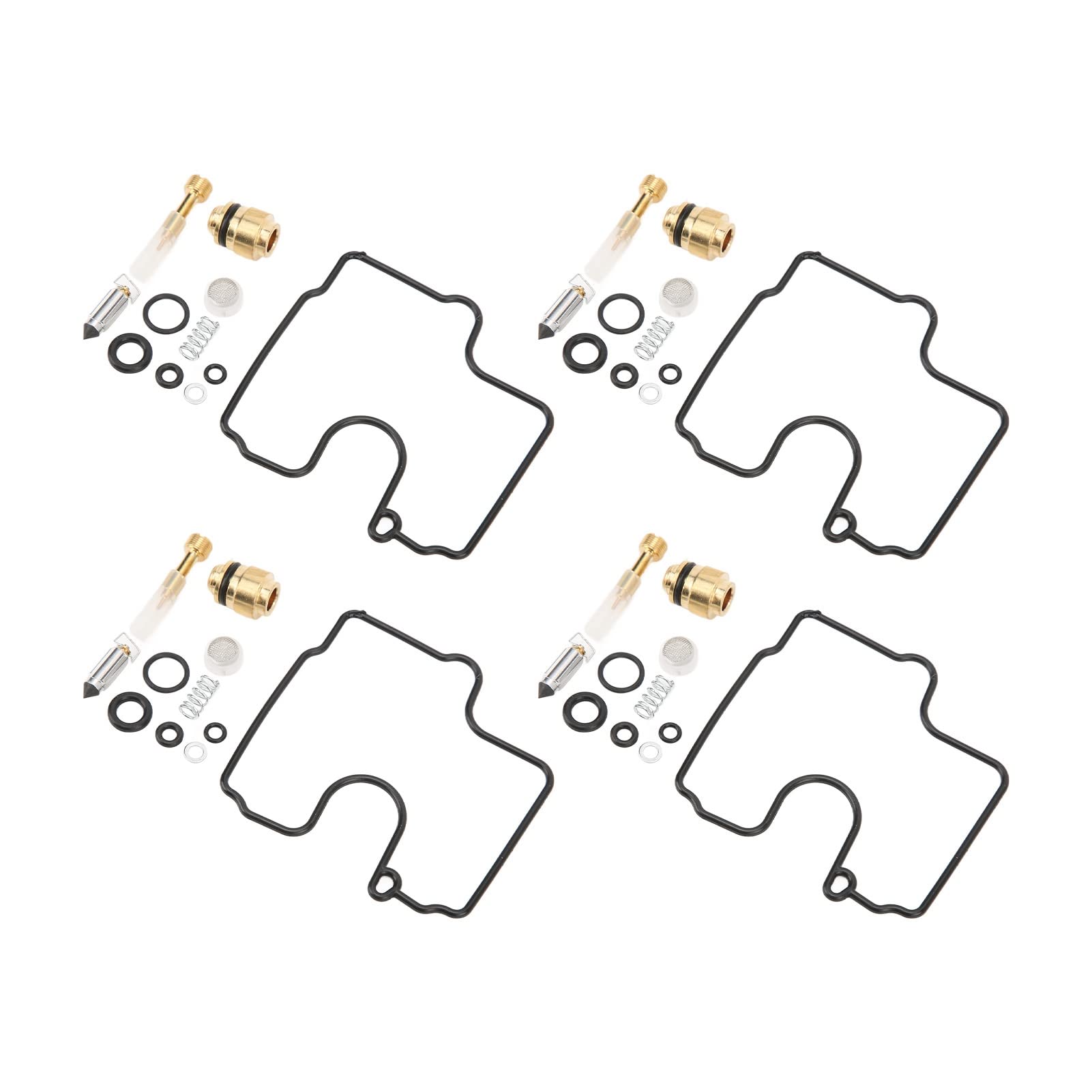 Vergaserdichtung, Metall + Gummi 40PCS Total Vergaser Reparatursatz Ersatz für Kawasaki ZX-6R 1998-2002 für Motorräder Vergaserdichtung, Metall + Gummi 40PCS Total Vergaser Reparatursatz Ersatz für Kawasaki ZX-6R 1998-2002 für Motorräder von Entatial