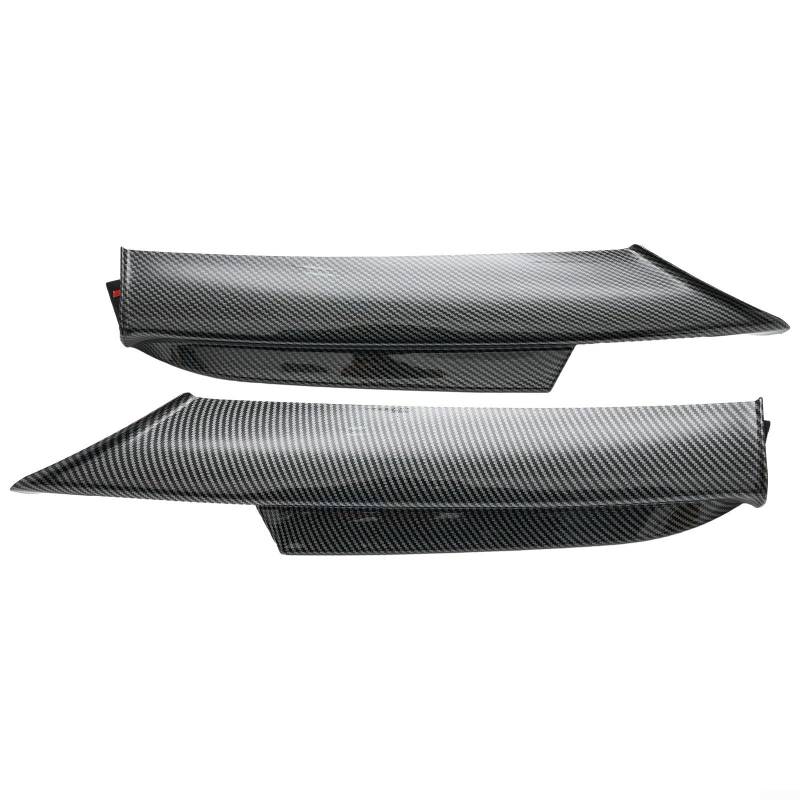 Entgoinggo Auto Frontstoßstange Spoiler, Carbon Look Frontstoßstange Splitter Diffusor für BMW 3er E90 E91 320I Stoßstange 2005-2008 (Kohlefaser) von Entgoinggo