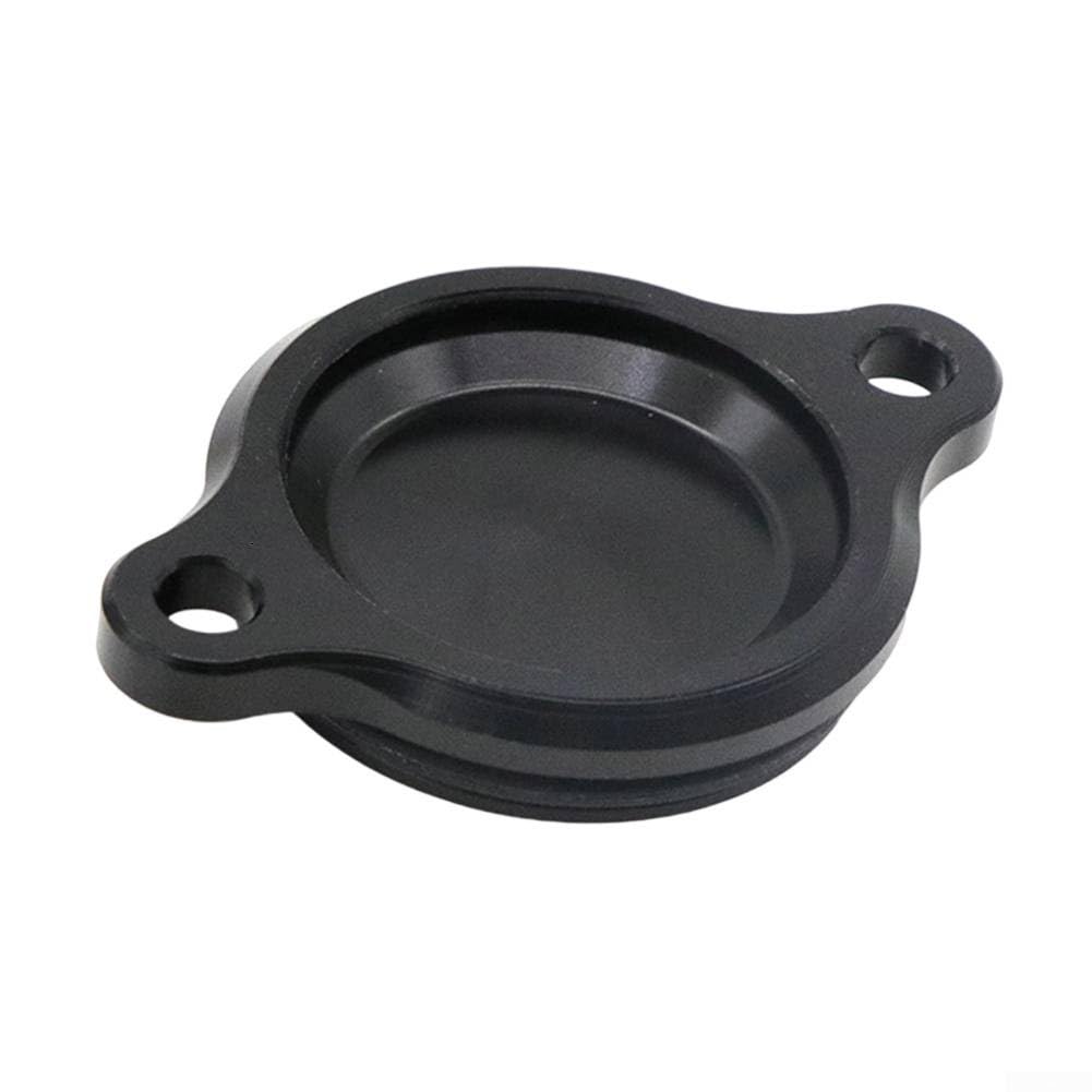 Entgoinggo CNC Motorölfilter-Abdeckkappe für Super Monkey Grom MSX125 Cross CT125 Hunter Motorrad-Kurbelgehäuse, Aluminiumlegierung (schwarz) von Entgoinggo