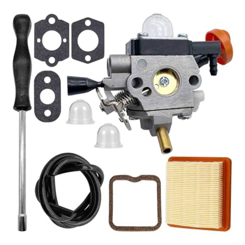 Entgoinggo Vergaser-Kit Ersatz, Motorvergaser für FS131R FS311 KM131 HT131 HT132 HT133 HT134 Freischneider Trimmer 4180-120-0617 von Entgoinggo