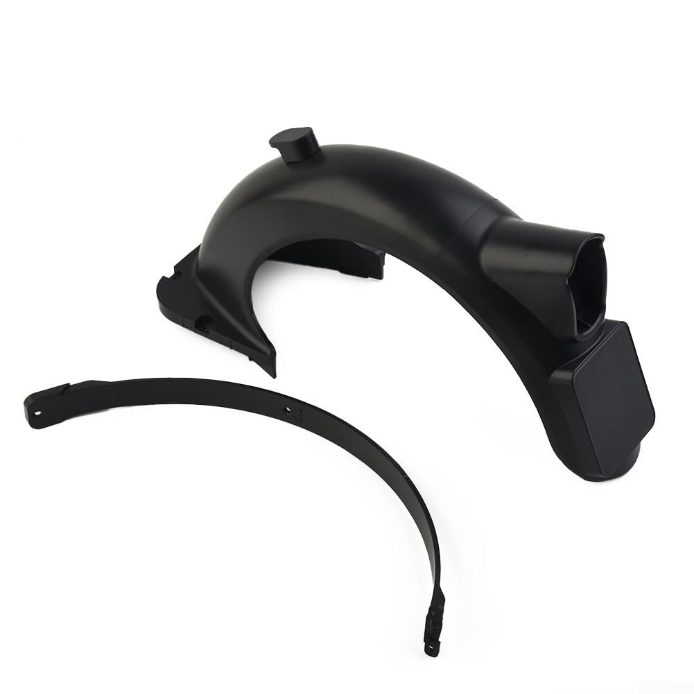 Hinteres Schutzblech-Rücklicht-Set für Ninebot MAX G30 G30D Elektroroller, wasserdichtes ABS-PC-Material, schwarz-rot, Spritzschutz-Zubehör von Entgoinggo