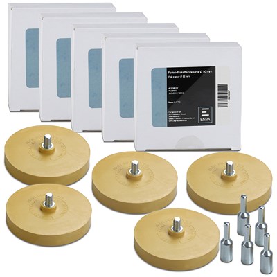 Enva 5x Folien- und Plakettenradierer, Radierscheibe - Ø 90 mm Enva 5x Folien- und Plakettenradierer, Radierscheibe - Ø 90 mm von Enva