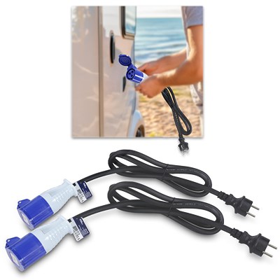 Enva 2x CEE Adapter - Schuko auf CEE - 1,5 m - 3 x 2,5 mm² von Enva