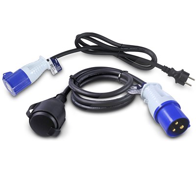 Enva 2x CEE-Adapter Stecker: 1x CEE auf Schuko + 1x Schuko auf CEE von Enva