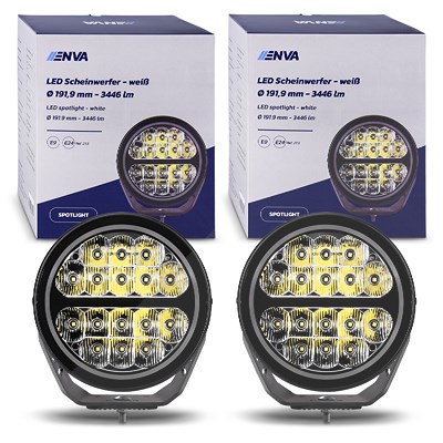 Enva 2x LED Zusatz-Scheinwerfer 12/24V 80W - rund Ø 191,9 mm Enva 2x LED Zusatz-Scheinwerfer 12/24V 80W - rund Ø 191,9 mm von Enva
