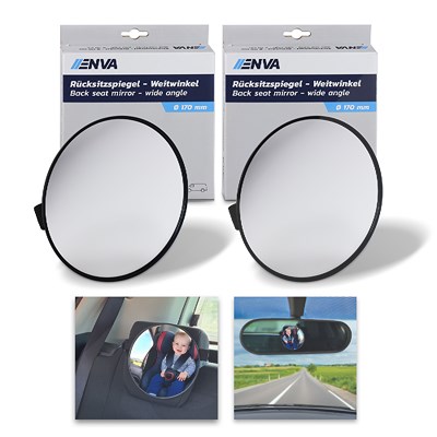 Enva 2x Rücksitzspiegel - Weitwinkel - Ø 175 mm Enva 2x Rücksitzspiegel - Weitwinkel - Ø 175 mm von Enva