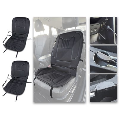 Enva 2x Auto Sitzauflage Premium beheizbar, Sitzheizauflage - 12V von Enva