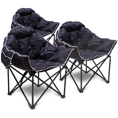 Enva 3x Gepolsterter Campingstuhl - Moon Chair - Faltbar Enva 3x Gepolsterter Campingstuhl - Moon Chair - Faltbar von Enva