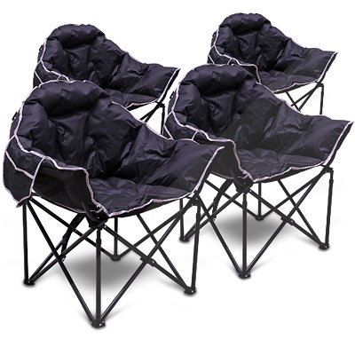 Enva 4x Gepolsterter Campingstuhl - Moon Chair - Faltbar Enva 4x Gepolsterter Campingstuhl - Moon Chair - Faltbar von Enva