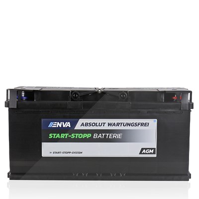 Enva AGM105 Starterbatterie 105 Ah 950 A [Hersteller-Nr. EK1050] für Alpina, Audi, Bentley, BMW, Fiat, Hyundai, Iveco, Jeep, Land Rover, Mercedes-Benz von Enva