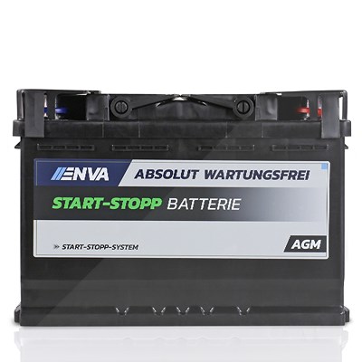 Enva AGM70 Starterbatterie 70 Ah 760 A [Hersteller-Nr. EK700] für Ac, Alfa Romeo, Alpina, Aston Martin, Audi, BMW, Cadillac, Chevrolet, Citroën, Cupra von Enva