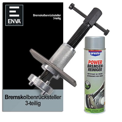 Enva Bremskolbenrücksteller 3-tlg + 500ml Bremsenreiniger von Enva